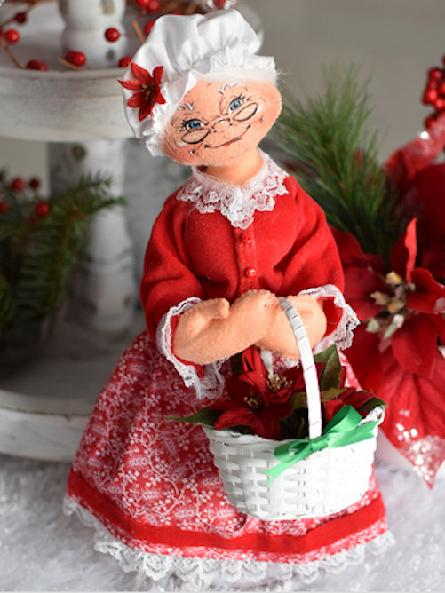 Annalee Poinsettia Mrs. Santa