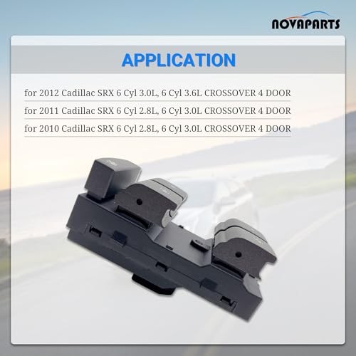 Master Power Door Window Switch Front Driver Side for 2010 2011 2012 Cadillac