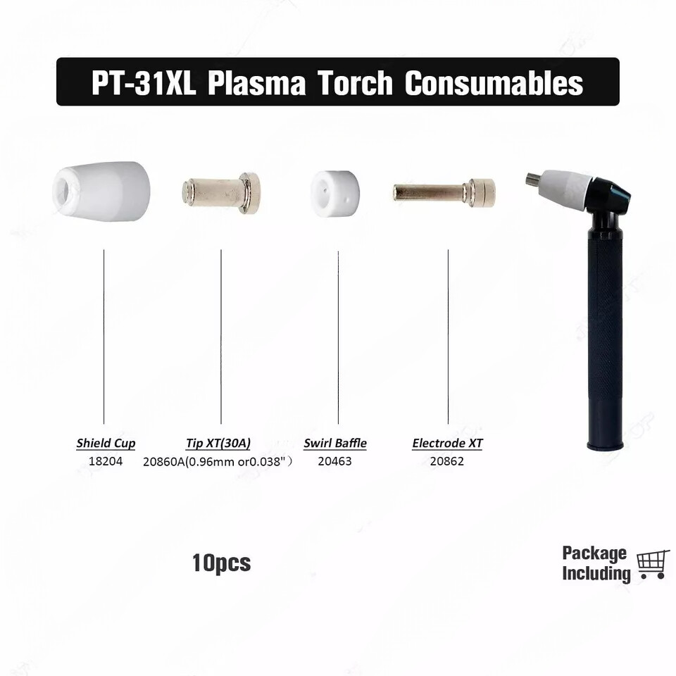 Plasma Electrode Nozzle Tips 30A 20860 for PT-31XT 10pcs