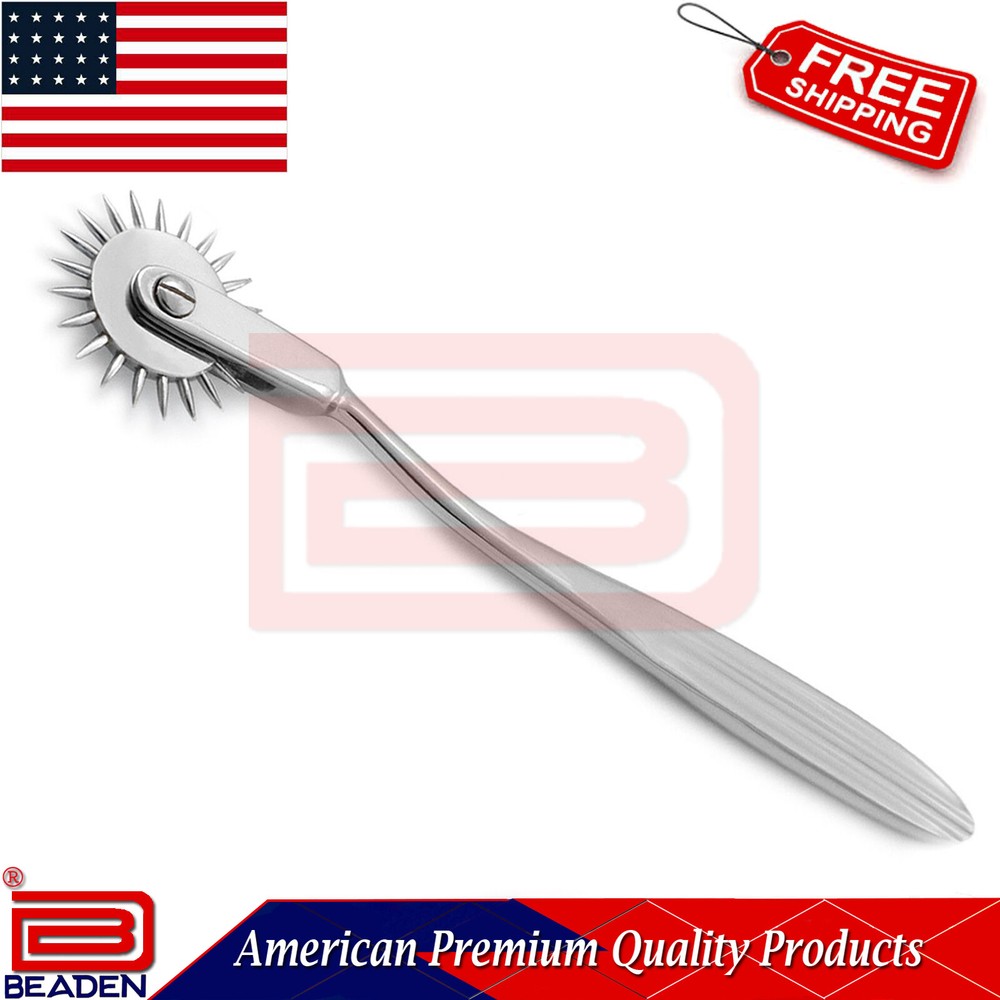 Diagnostic Reflex Hammer 1 Row Pin Wheel Roller Rolling Wartenberg Diagnostic CE