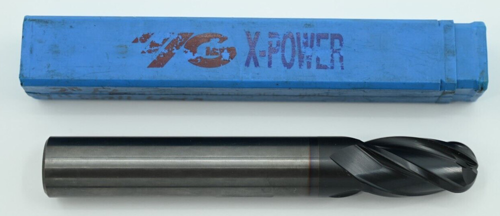 YG-1 X-Power 1" Solid Carbide “Y” Coat 4FL Ball End Mil
