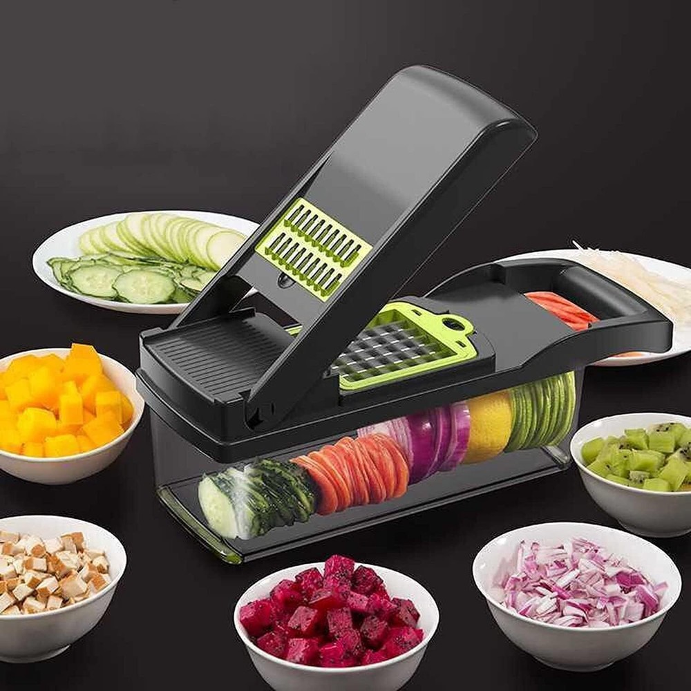 Vegetable Chopper 14 In 1 Mandoline Slicer Multi-Function Kitchen 7 Replaceable