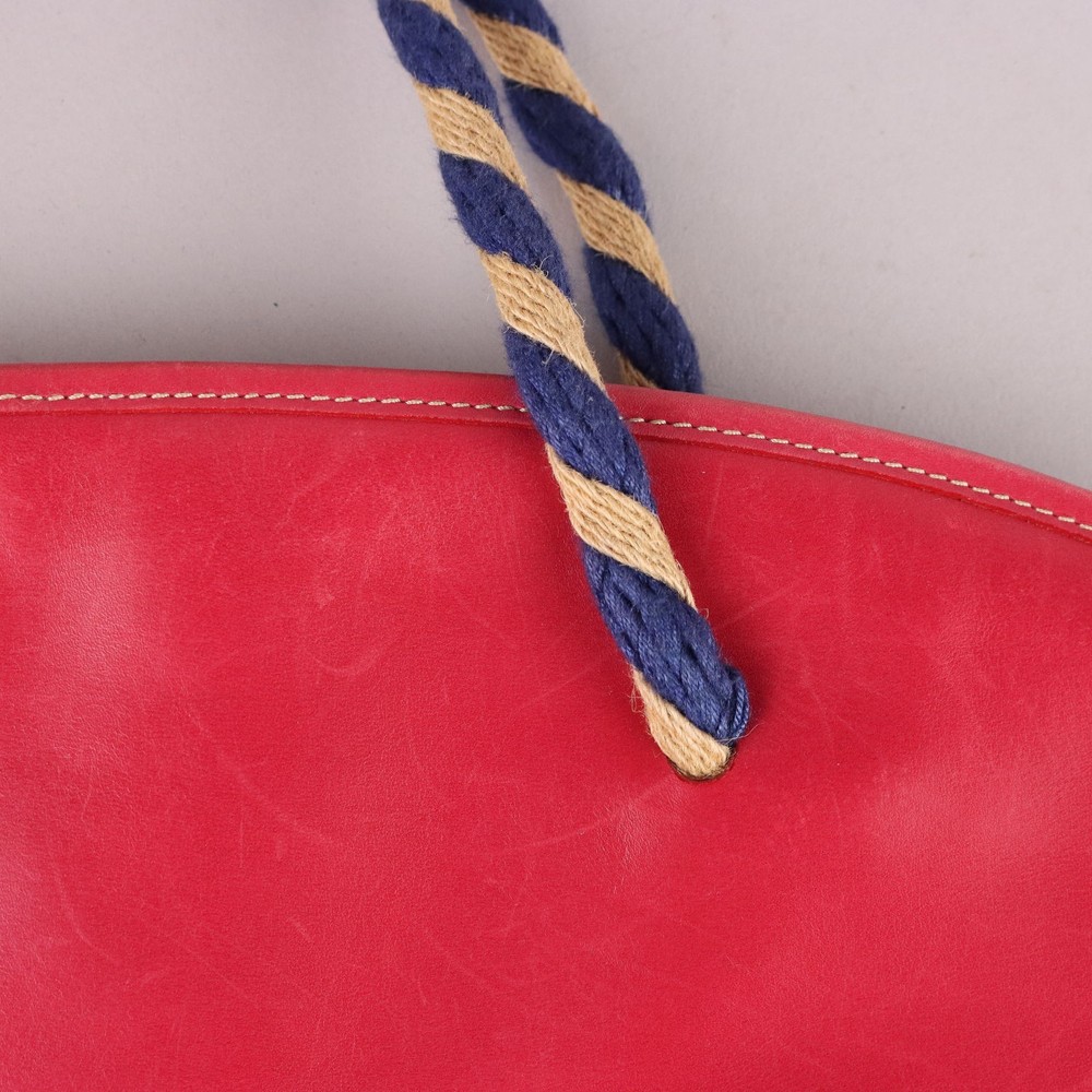 Marni Handbag Half-Moon Shaped Nappa Leather Second Hand Original