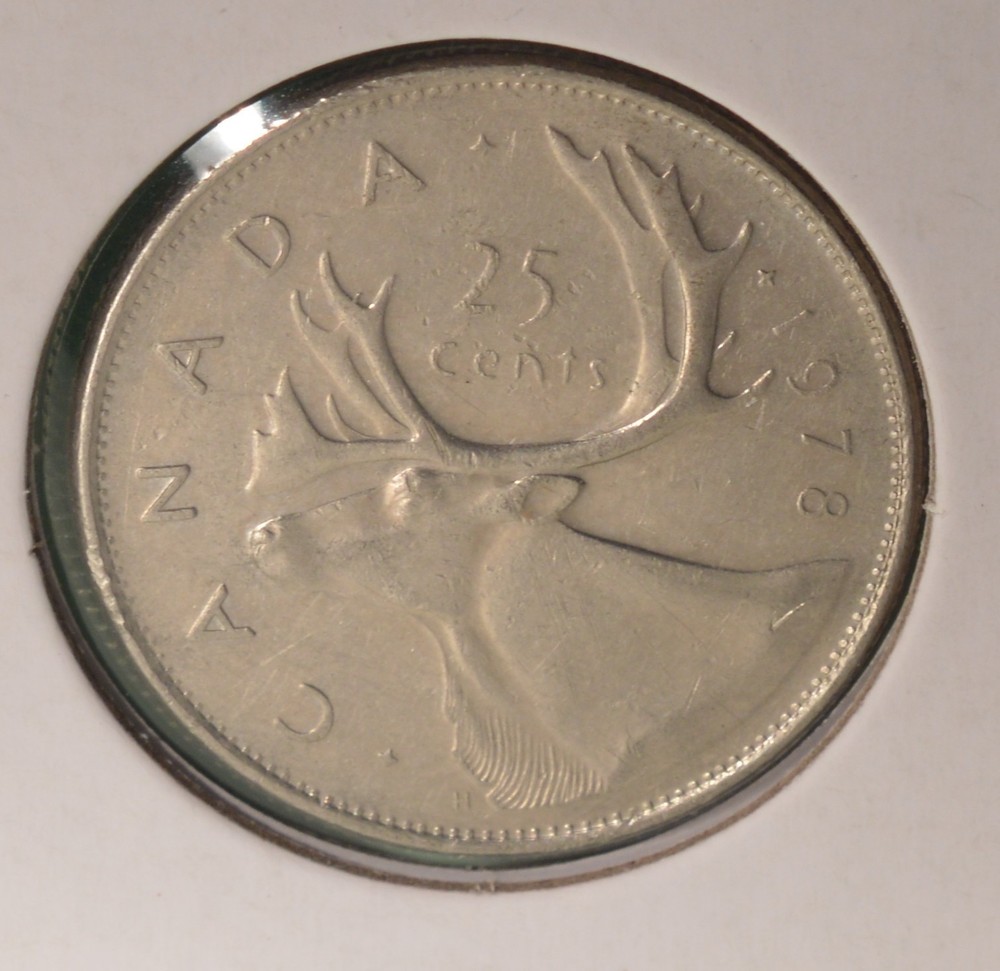 1978 CANADA  25 Cents  - Circulated - Inv#Z-864  🇨🇦