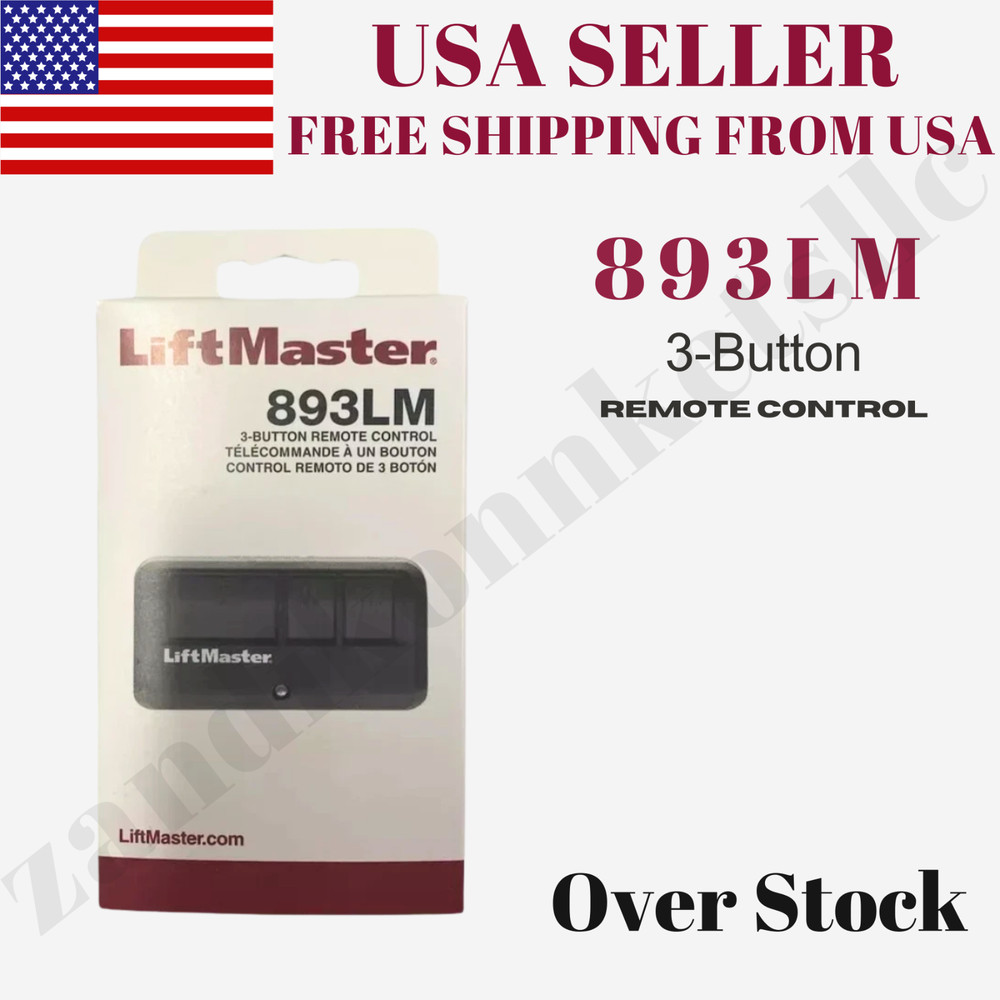 LiftMaster 893LM 1-Button Garage Remote Security+ 2.0 – 1 Pack