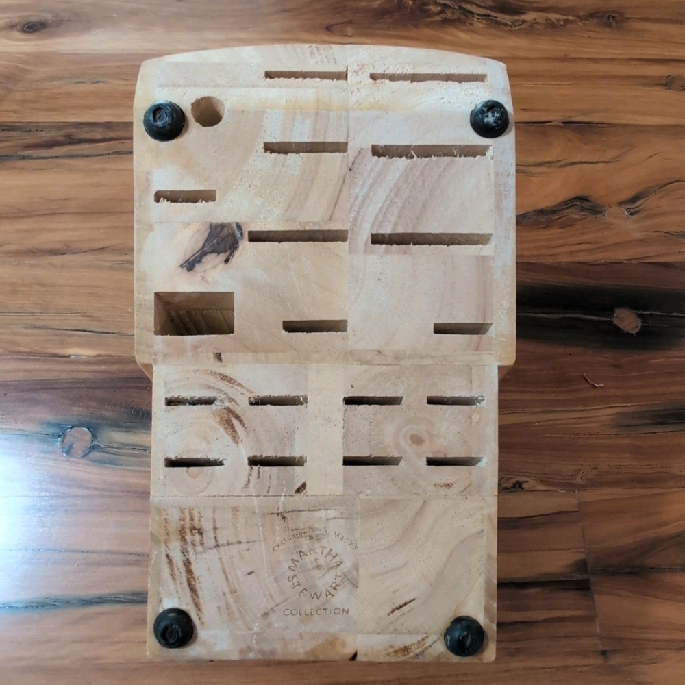 Martha Stewart Collection 20 Pc Knife Set Replacement Block