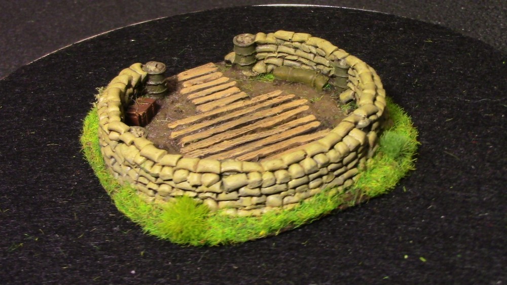🔥 15mm Pro-Painted Baueda WW2 Mortar Pit