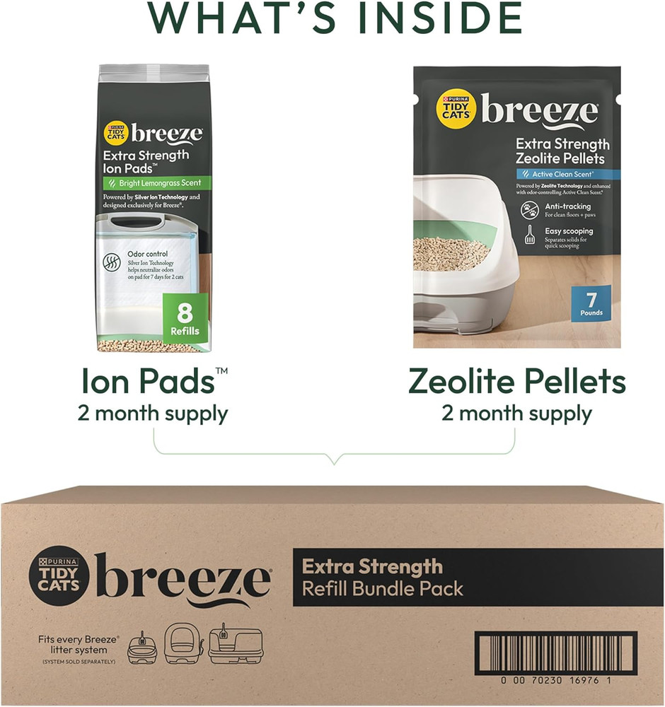 Purina Breeze Cat Litter Extra Strength Refill Bundle