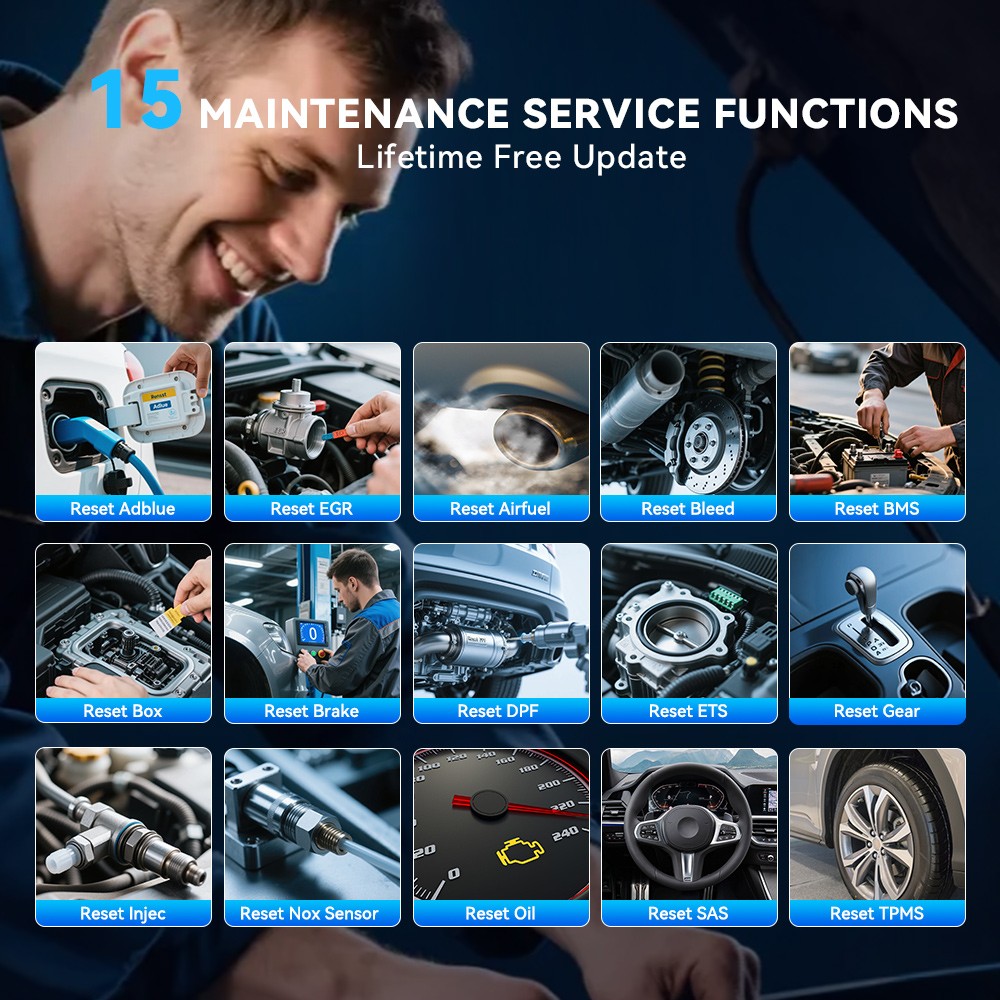 Mucar 632 OBD2 OBDII Scanner Code Reader Car Diagnostic Scan Tool Free Update