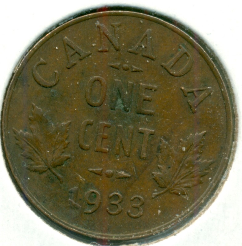 1933 CANADA SMALL CENT, NICE EXTRA FINE, GREAT PRICE!
