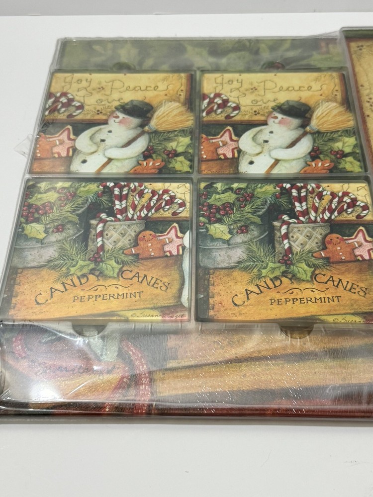 Christmas Cutting Board & Coaster Set – Holiday Kitchen Serving Board – New Gift