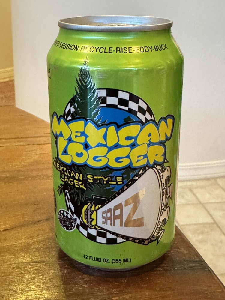 SKA Brewing - Mexican Logger - Empty Beer Can Bottom Opened - Durango Colorado