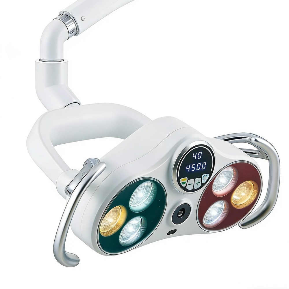 Ceiling-Mounted Dental LED Operation Light Sensor Lamp w/ Camera Video Recording