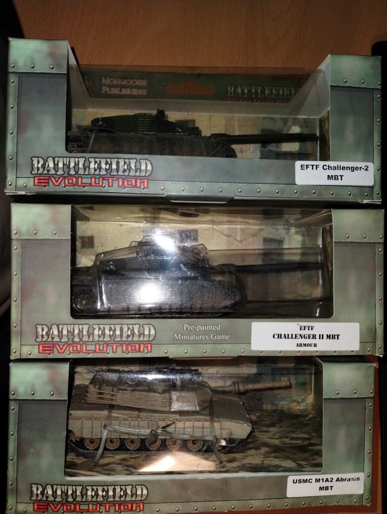 NEW in boxes - Mongoose Publishing Battlefield Evolution Battle Tanks (3)