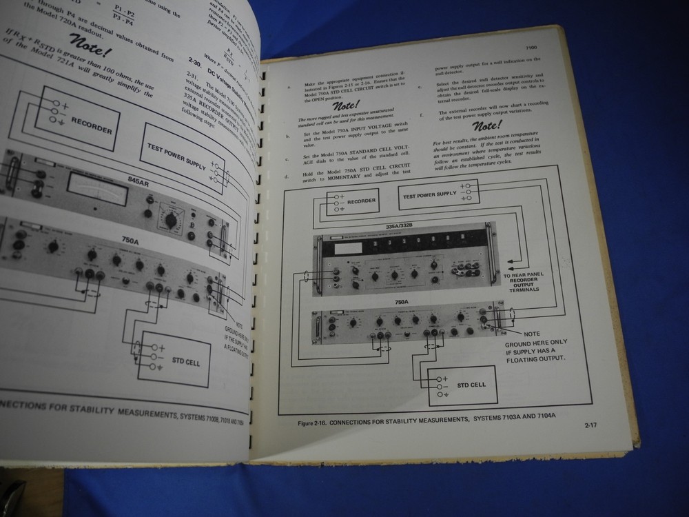 Fluke Model 7100 Systems Instruction Manual (Free Shipping!)