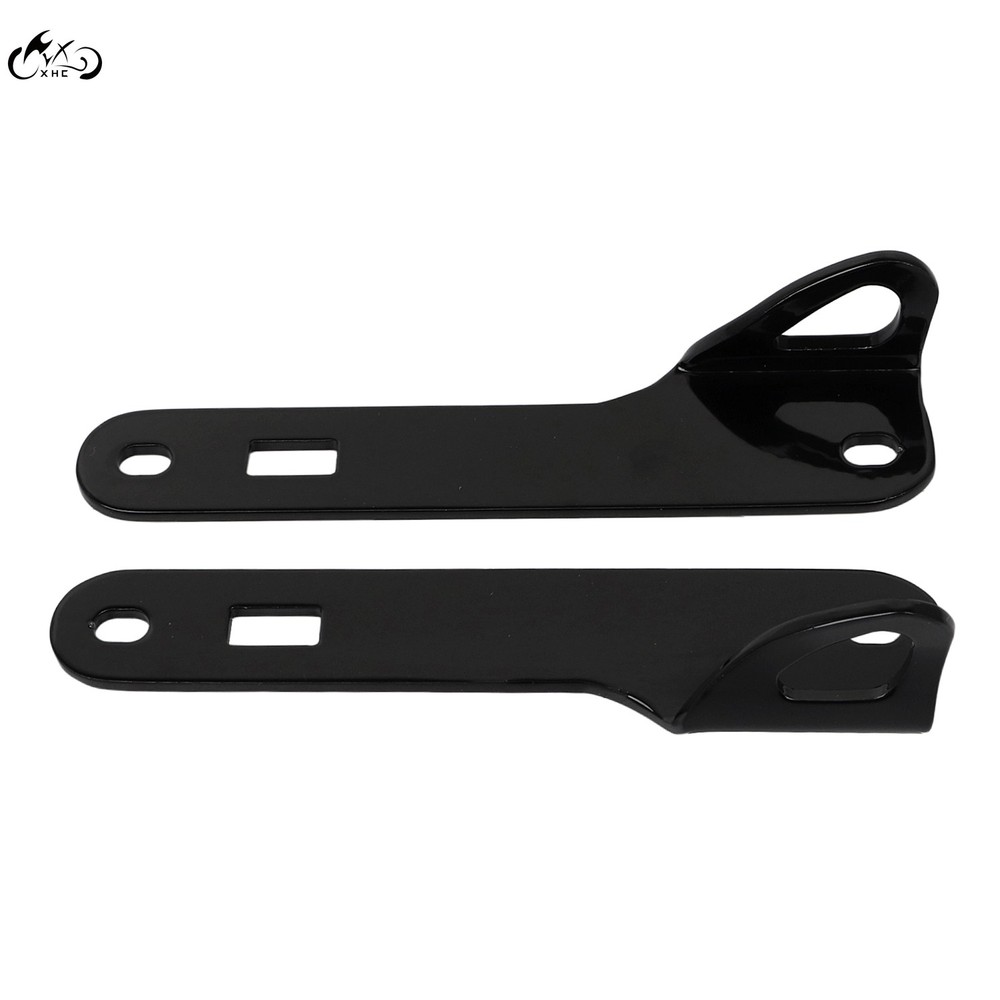Black Front End Fork Tie Down Bracket Kit For Harley 14-23 Electra Street Glide