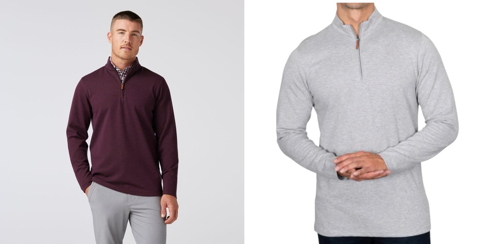 Mizzen+Main Men's KPI Quarter Zip pullover