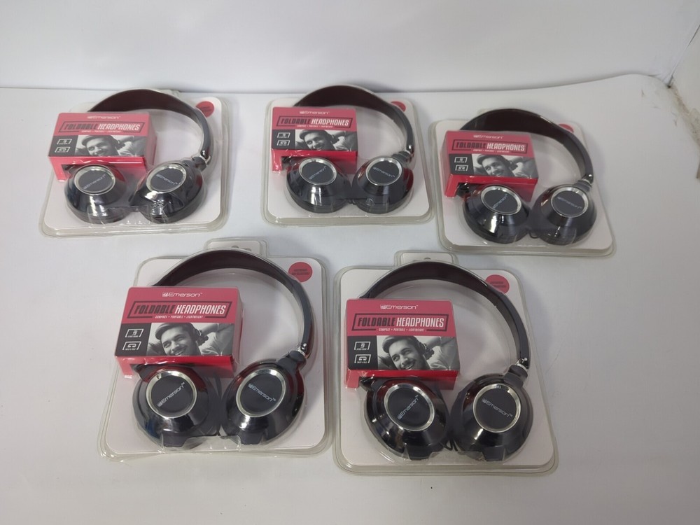 EMERSON FOLDABLE HEADPHONES COMPACT+PORTABLE+LIGHTWEIGHT EM897S