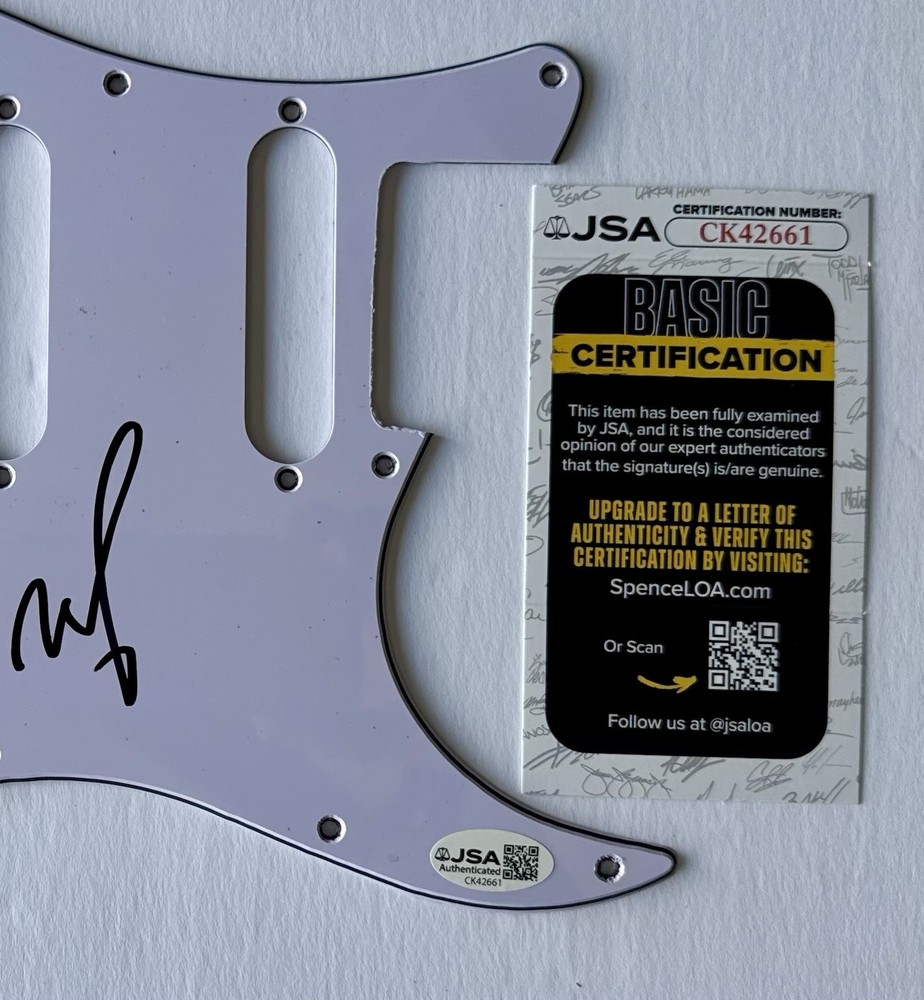 MOBY HAND SIGNED AUTOGRAPH PICKGUARD +JSA COA