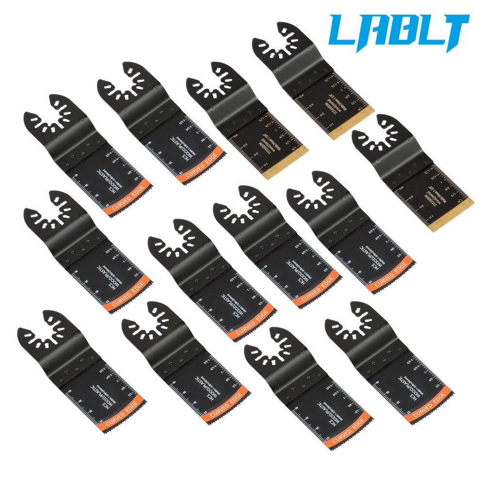 LABLT 35PCS Multitool Blades Titanium Oscillating Tool Quick Saw Blades
