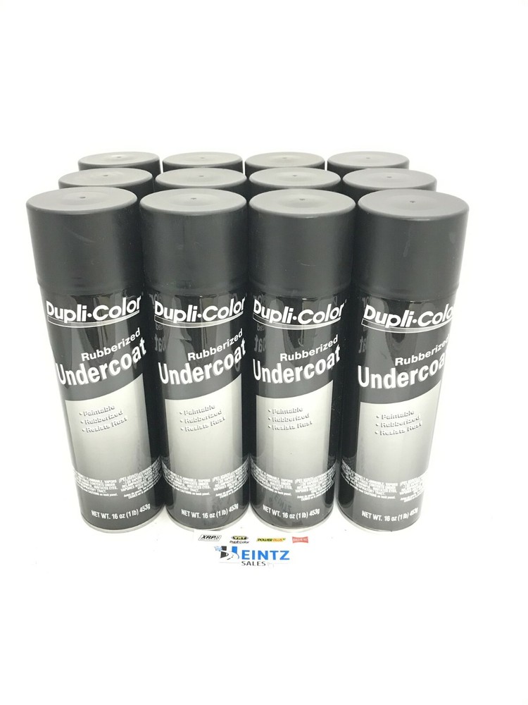 Duplicolor UC101-12 PACK Undercoating Paintable Rubberized Undercoat - 16 oz