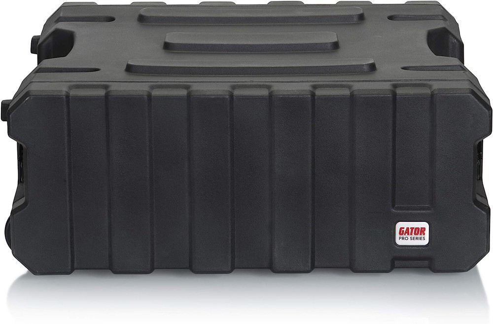 Gator Cases Pro Series Rotationally Molded 4U Rolling Rack Case with 19" Depth