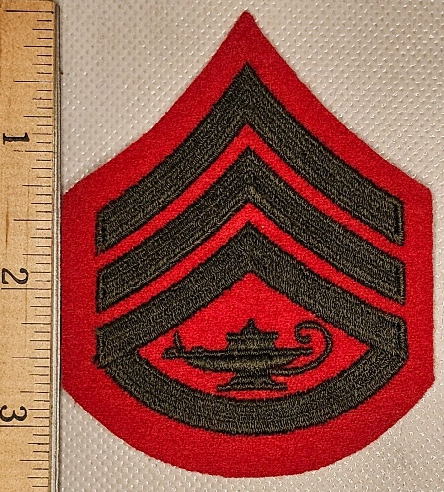 U.S. Marine Corps JROTC Staff Sergeant Rank Patch