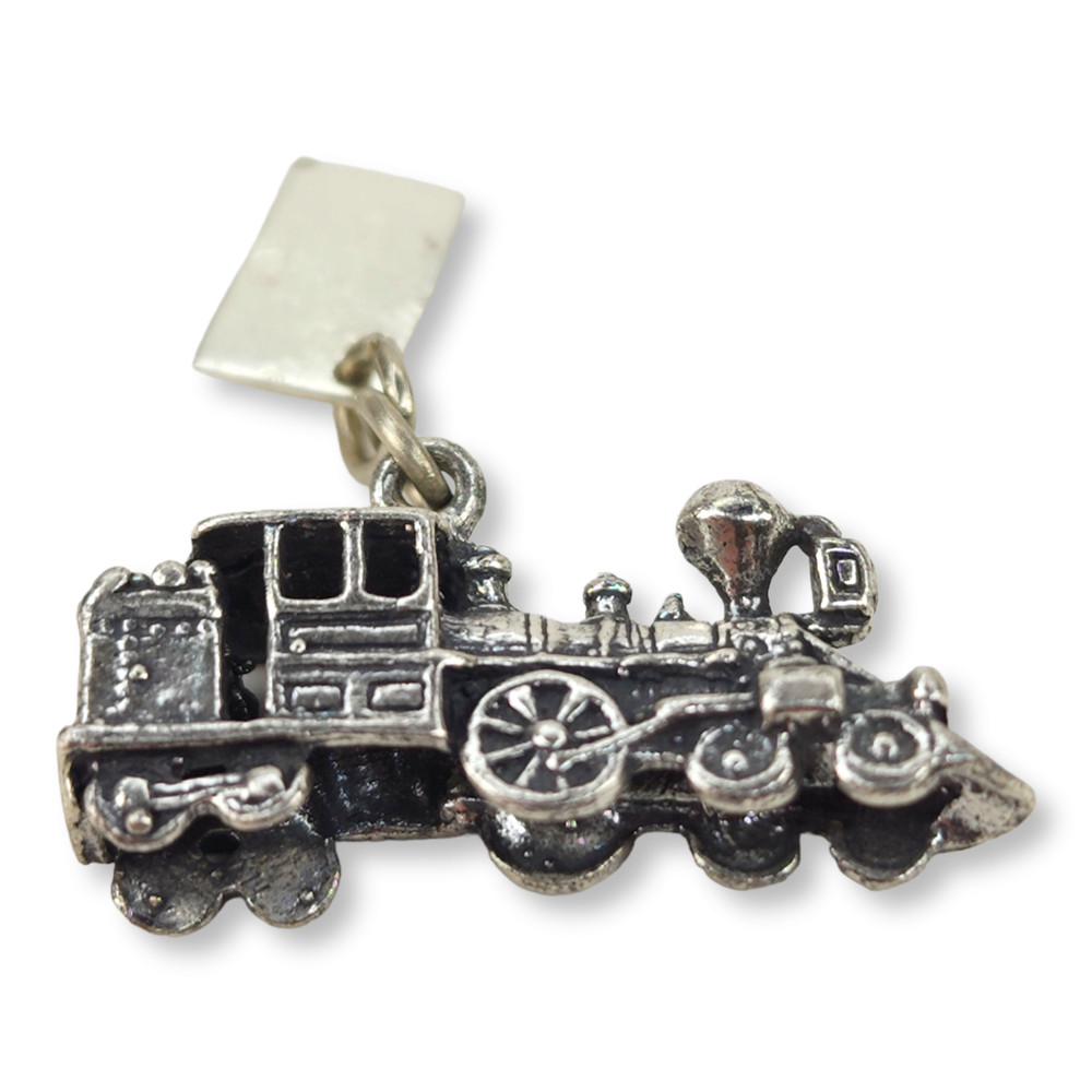 Sterling Silver 925 Sunbell Silverton CO Train Engine Charm