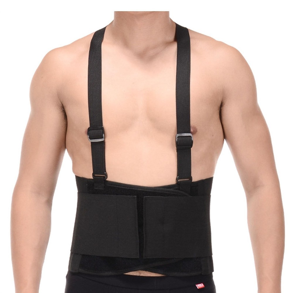 Working Lumbar Lower Back Brace Support Belt with Adjustable Straps - Back Pa...