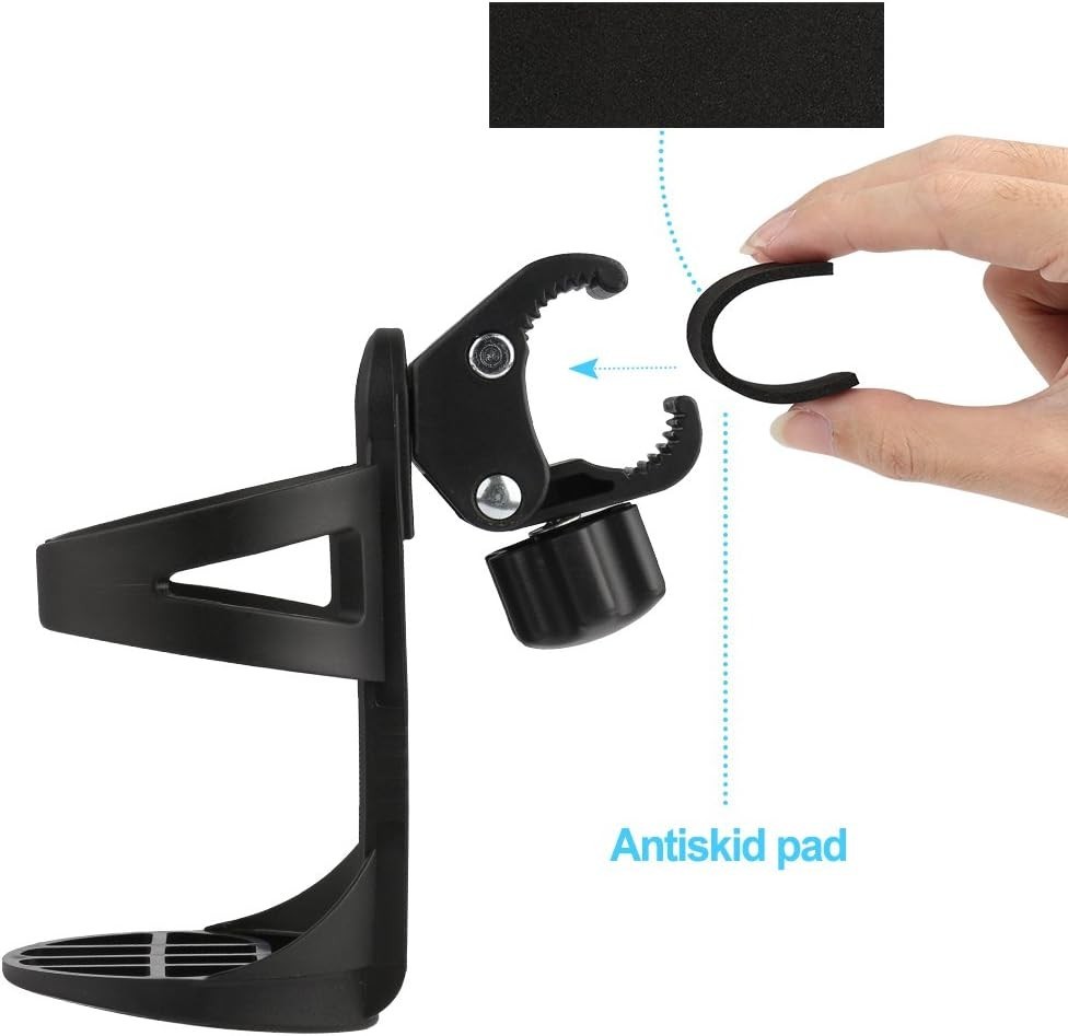 Universal 360° Drink Holder for Strollers & Mobility Aids - Easy Installation