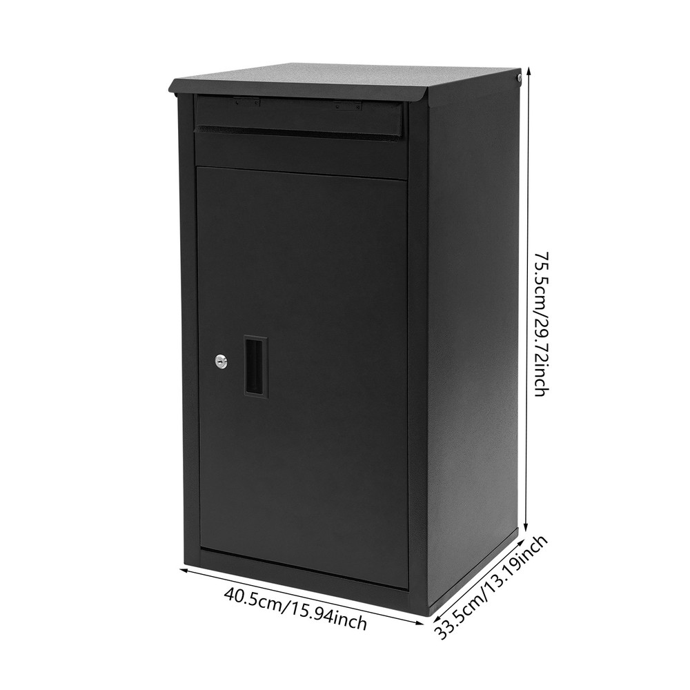 Parcel Drop Box Package Delivery Case Large Envelopes Mail Boxes with Key Lock