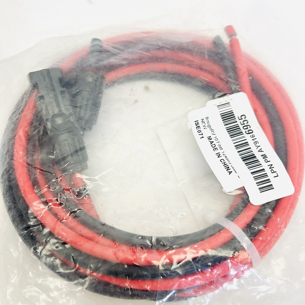BOUGERV 10 FT 10AWG SOLAR EXTENSION CABLE