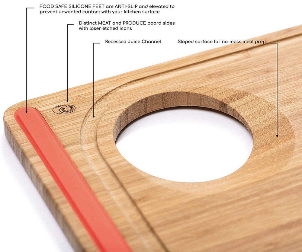 Meal Prep Pro Wooden Cutting Board