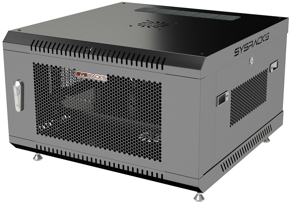 Server Rack 6U Wall Mount Cabinet Locking Networking Data Enclosure VENTED Door