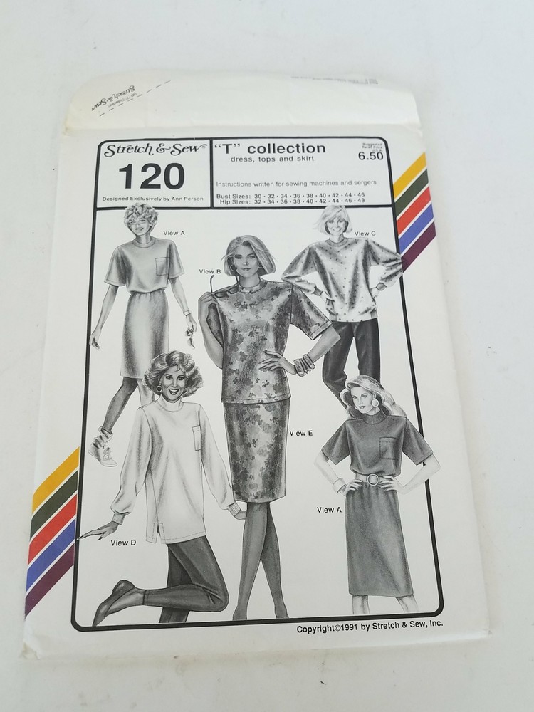 Stretch & Sew T collection Pattern #120   120 120