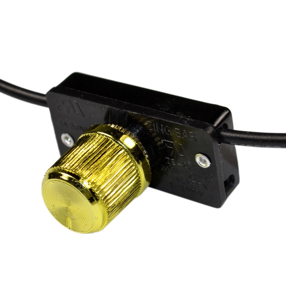 Hi-Lo-Off Universal Incandescent Rotary Light Lamp Switch 6A 125V