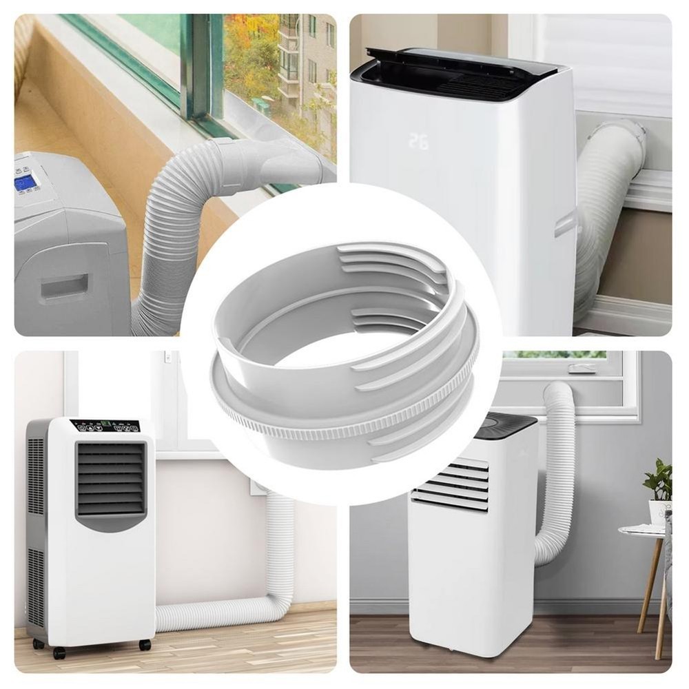 Secure Connection for Maximum Efficiency Portable AC Exhaust Hose Connector