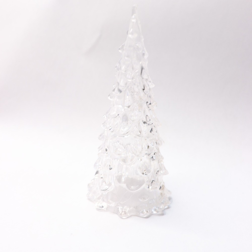Glowing Christmas Tree Plastic White 2.16" x 2.16" x 4.72"