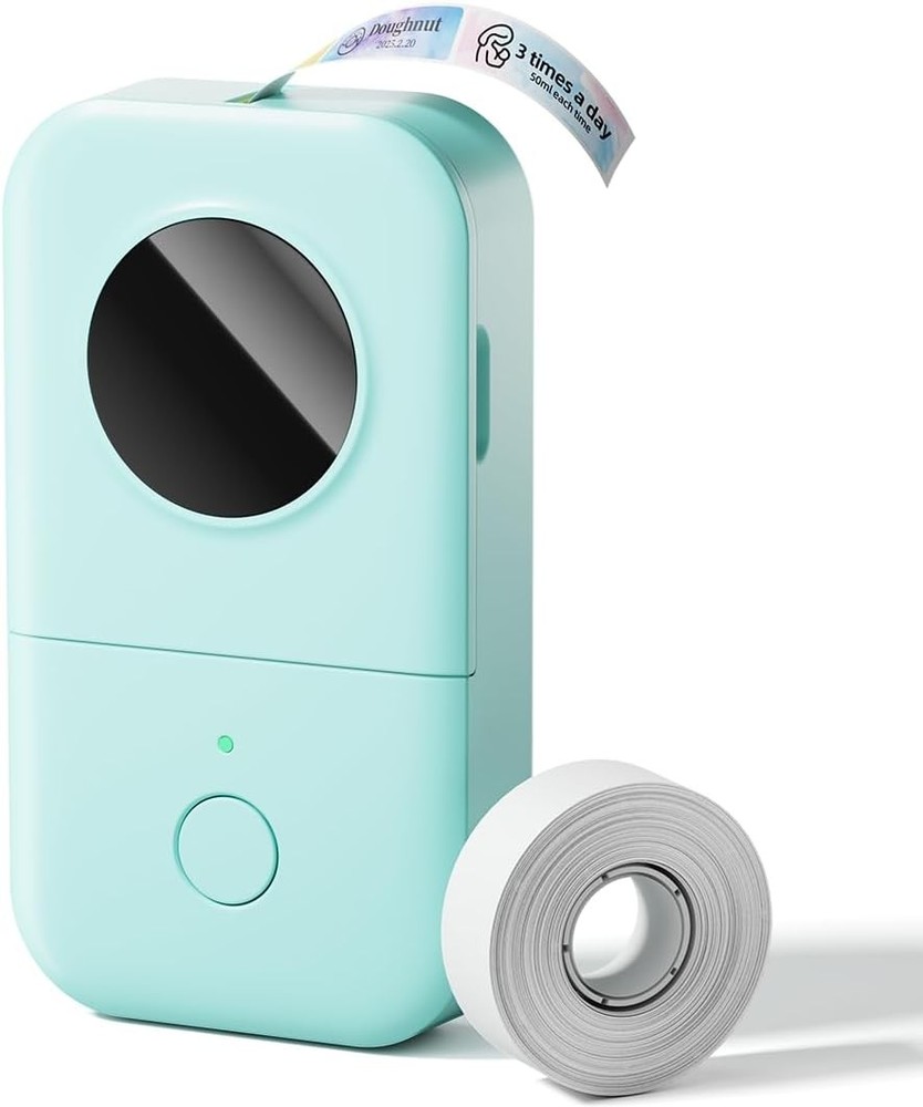 Phomemo D30 Label Maker Machine, Portable Bluetooth Mini Printer, Green