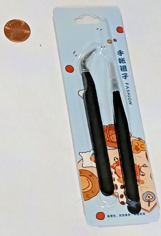 Electronic Tweezer Set (x2), 45 and 0 Degrees, Soft Grab
