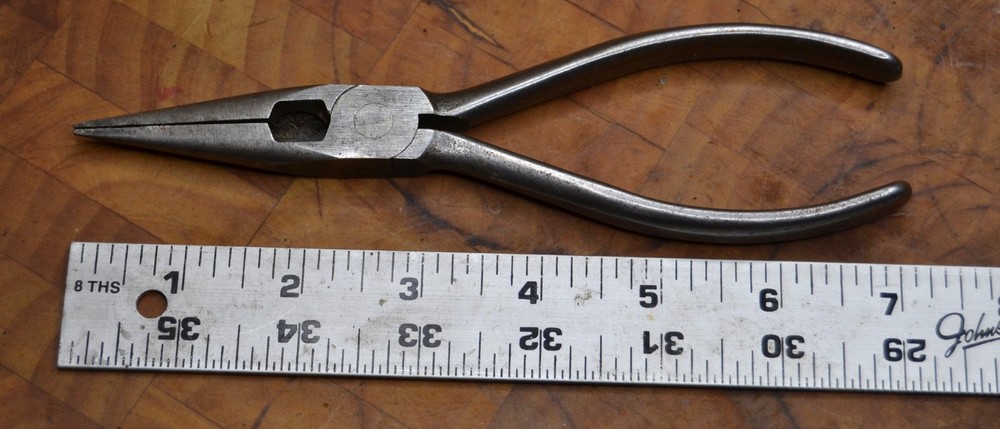 Vintage Snap-On 196C Needle Nose Pliers 7" Long Great shape