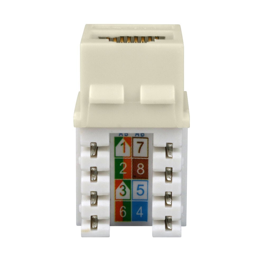 Construct Pro Cat6 (RJ-45) Keystone Jack (Almond)