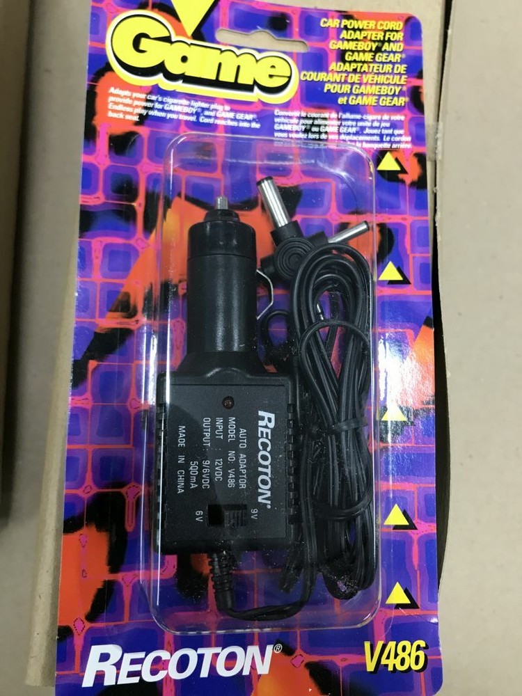 SEGA GAME GEAR * CAR POWER DC ADAPTER , LIGHTER SOCKET PLUG* MULTI-GAME *NEW