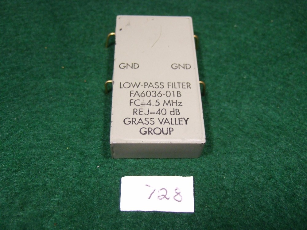 Grass Valley Group FA6036-01B 4.5 Mhz Low Pass Filter