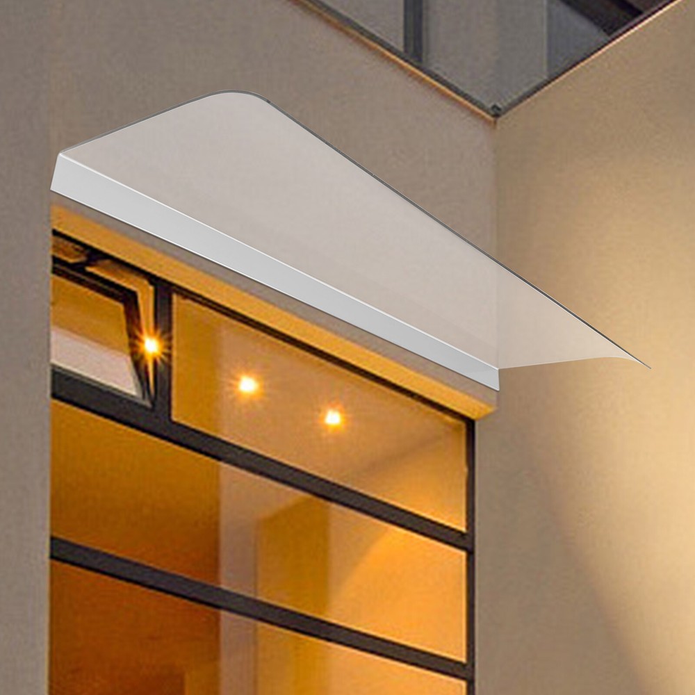 Clear Polycarbonate Awning Canopy for Windows and Doors, 50cm × 120cm