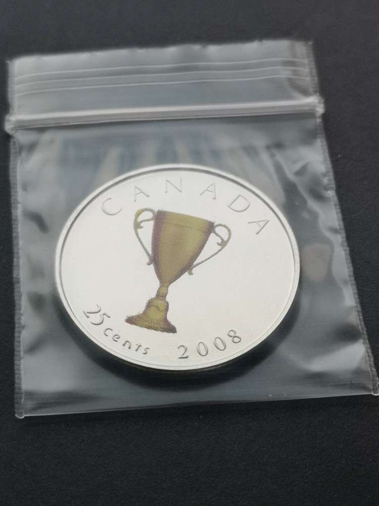 ***  CANADA  25  CENTS  COLOURED  2008  ***  CONGRATULATION  ***