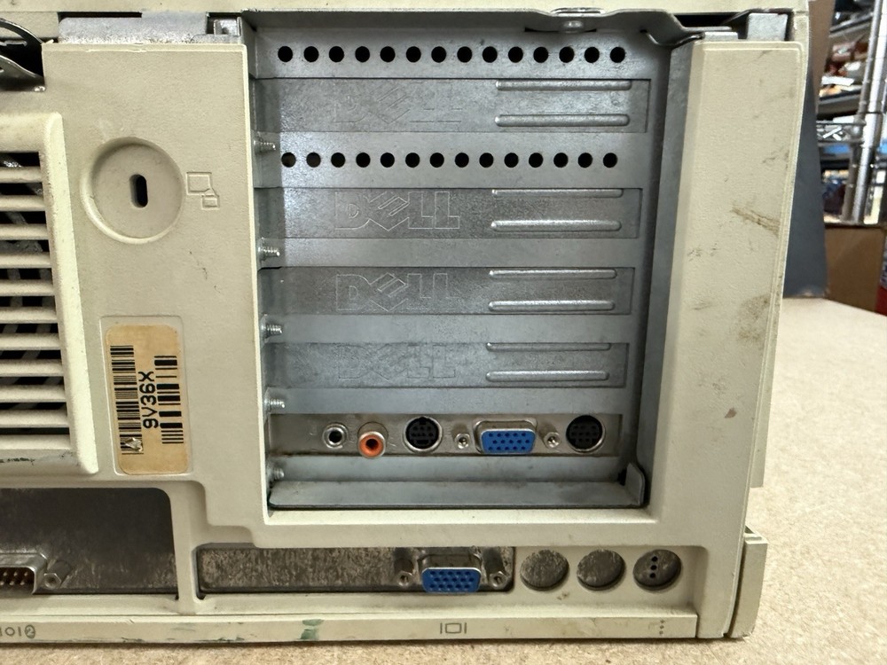 Vintage Dell Optiplex Gs Desktop PC with Intel Processor Broken for Parts