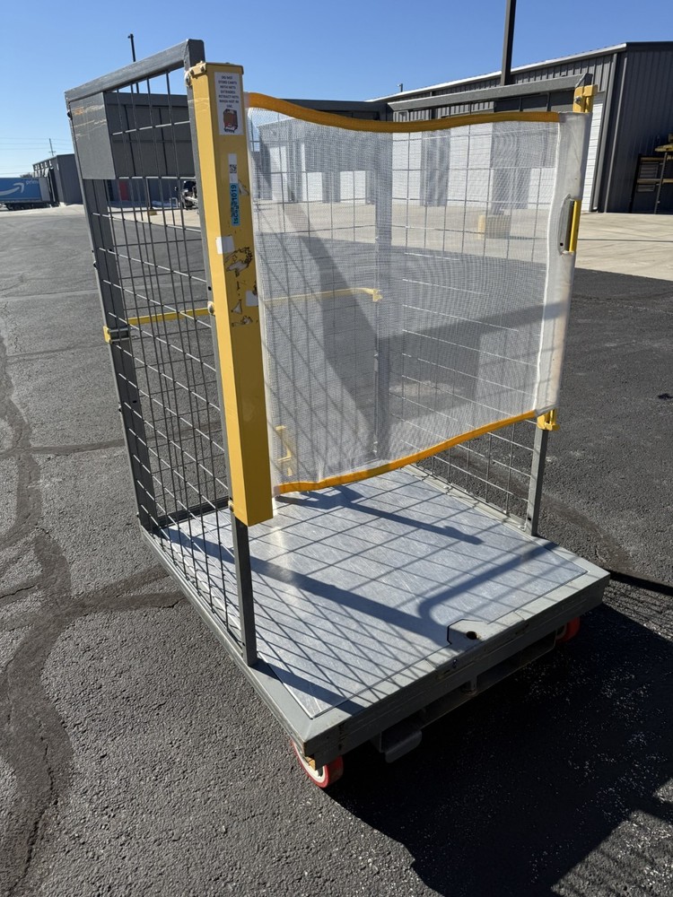 Order Picking Cage Cart with Aluminum Deck