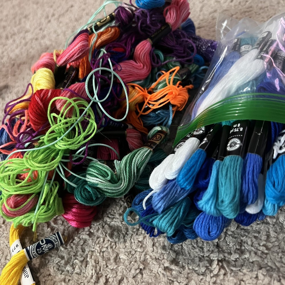 Lot of Assorted Embroidery Thread Multicolor