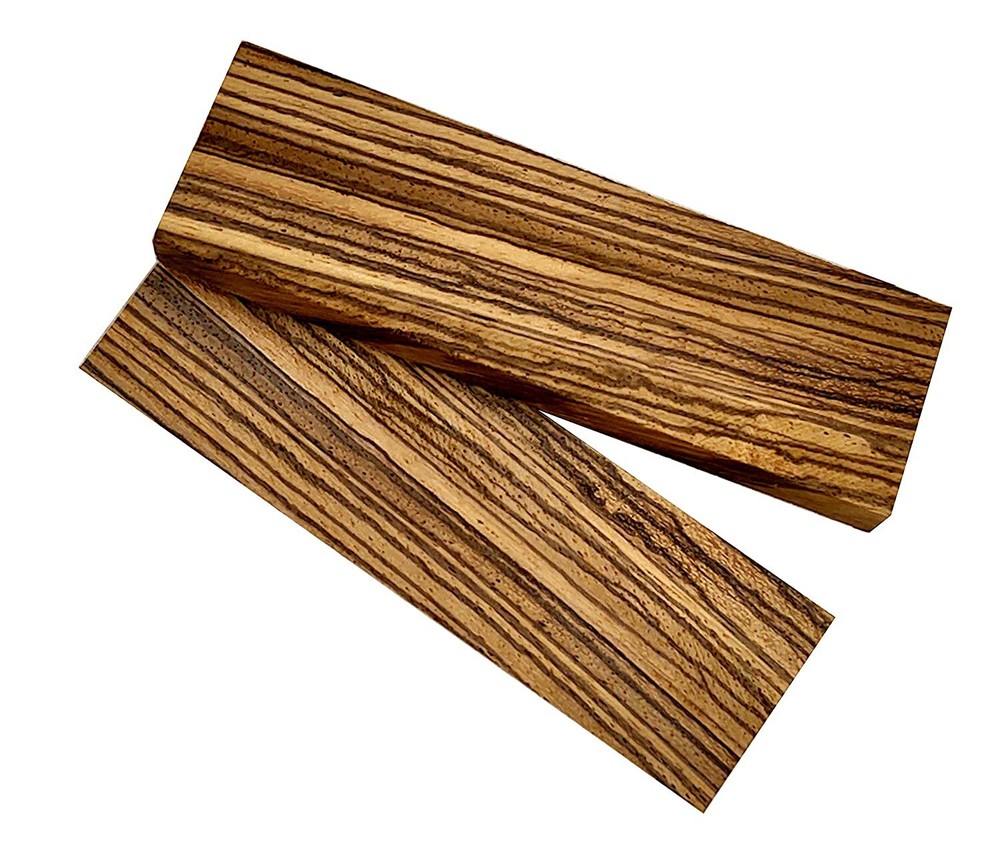 Zebrawood Knife Blank Handle Scale Pistol Grips